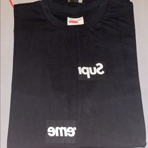 Supreme half box logo black Size L